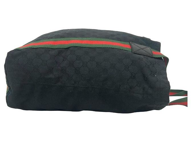 GUCCI Sherry Line GG Canvas Leder Tote Bag Schwarz - Ansicht 6
