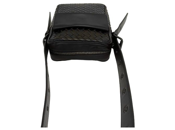 Mini borsa a tracolla in pelle Intrecciato Bottega Veneta Marrone - vista 4