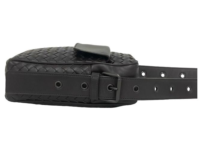 Mini borsa a tracolla in pelle Intrecciato Bottega Veneta Marrone - vista 6
