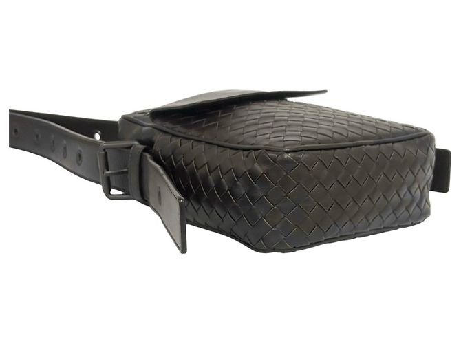 Mini borsa a tracolla in pelle Intrecciato Bottega Veneta Marrone - vista 7