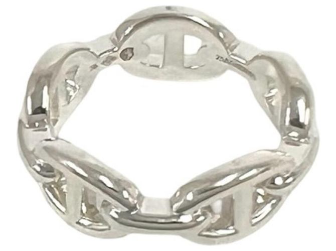 Hermès Hermes Enchainée PM Band Ring Silvery - view 6