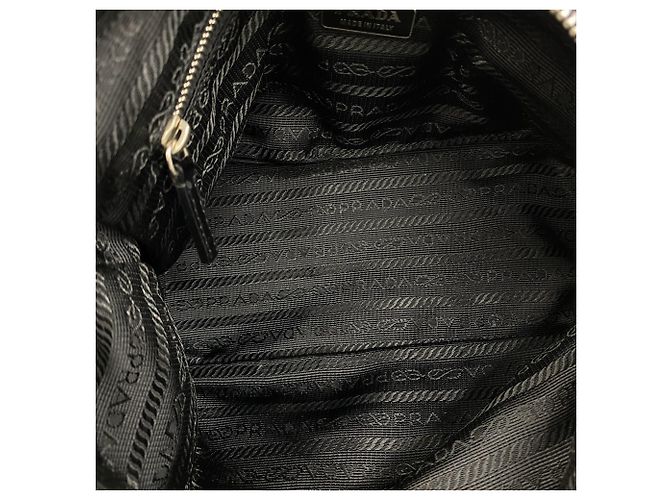 Sac à main Prada avec logo triangle Noir - vue 9