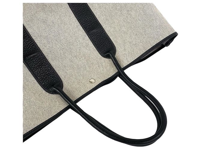 Hermès Borsa Hermes Garden Party GM Marrone Nero - vista 4