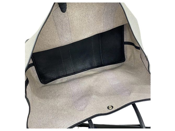 Hermès Borsa Hermes Garden Party GM Marrone Nero - vista 9