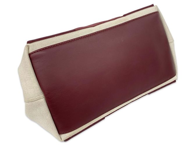 Balenciaga Mini Tote Handtasche Rot Roh Bordeaux - Ansicht 7