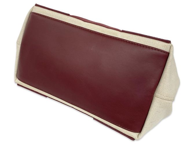 Balenciaga Mini Tote Handtasche Rot Roh Bordeaux - Ansicht 8
