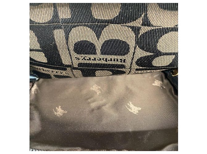 Burberry Vintage Logo Canvas Leder-Rucksack Braun Schwarz - Ansicht 9