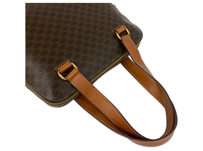 Céline CELINE Vintage Macadam Blazon Triomphe Pattern Handbag Brown - view 4