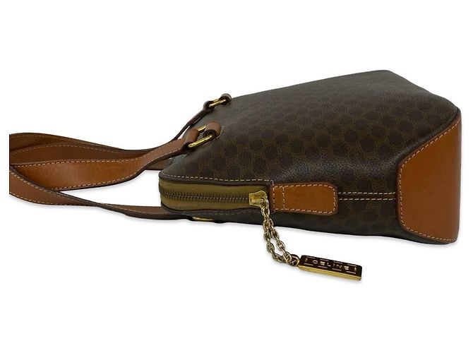 Céline CELINE Vintage Macadam Blazon Triomphe Pattern Handbag Brown - view 5