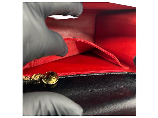 Borsa a tracolla 2-Way in pelle con logo e chiusura Old Lady Lock Gucci Nero - vista 10