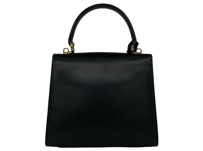 Borsa a tracolla 2-Way in pelle con logo e chiusura Old Lady Lock Gucci Nero - vista 3