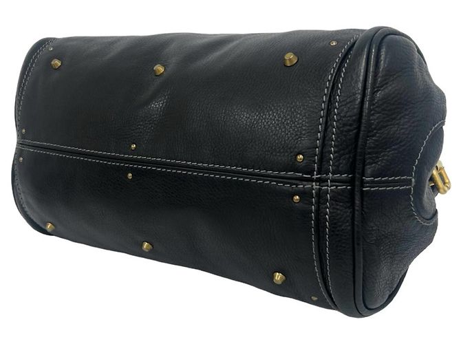 Chloé Paddington Logo Hardware Leder Handtasche Tote Bag Mini Boston Schwarz - Ansicht 8