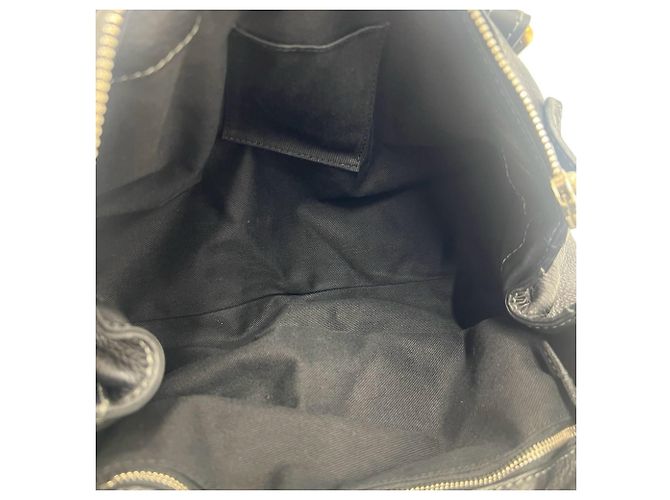 Chloé Paddington Logo Hardware Leder Handtasche Tote Bag Mini Boston Schwarz - Ansicht 9