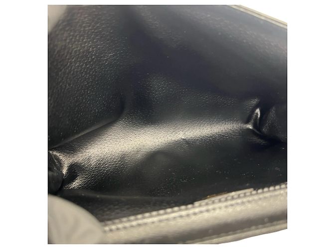 Céline Celine Vintage Circle Logo Hardware Leather Shoulder Bag Black - view 9