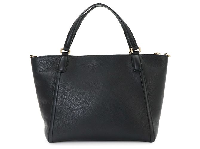 Borsa a Tracolla Tote Gucci Soho in Pelle Nera Nero - vista 3