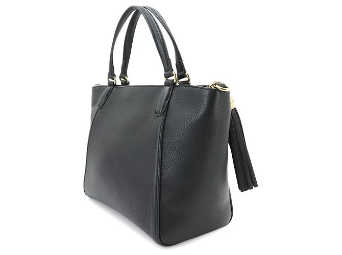 Borsa a Tracolla Tote Gucci Soho in Pelle Nera Nero - vista 4