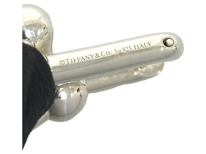 Autre Marque Tiffany HardWear Ohrringe mit abgestuften Gliedern Silber - Ansicht 3