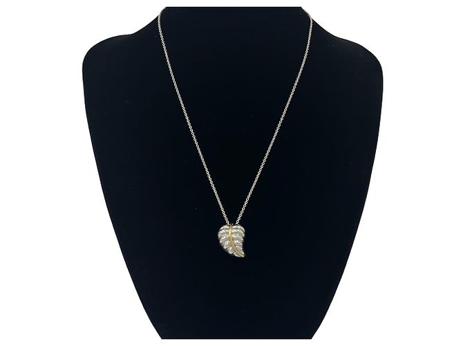 Autre Marque Collana Tiffany motivo foglie vintage Argento D'oro - vista 2