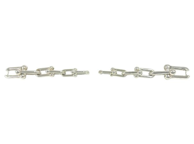 Autre Marque Tiffany HardWear Ohrringe mit abgestuften Gliedern Silber - Ansicht 5