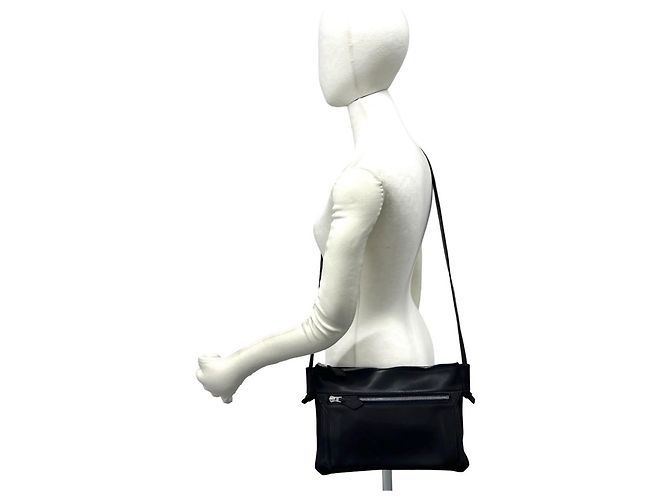Hermès Borsa a tracolla Hermes Ultra Pla in pelle Evercolor Nero - vista 2