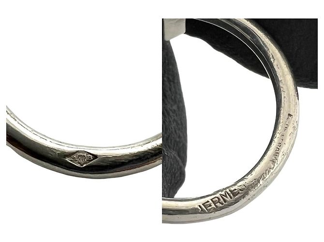 Hermès Hermes Vintage H Motif Band Ring Silber - Ansicht 3