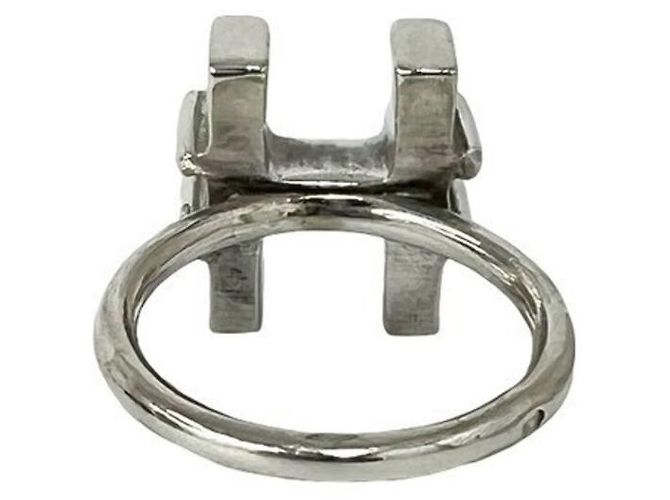 Hermès Hermes Vintage H Motif Band Ring Silber - Ansicht 6