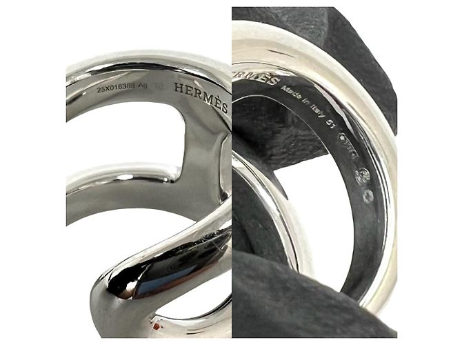 Hermès Hermes Osmo's GM Ring aus 925 Sterling Silber - Ansicht 3