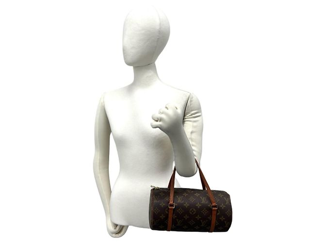 Louis Vuitton Vintage Papillon 26 Handtasche Braun - Ansicht 2