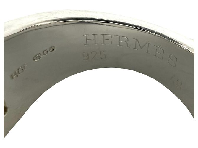 Ring Hermès Anel Faixa HERMES Cassiopeia Prata - vista 3