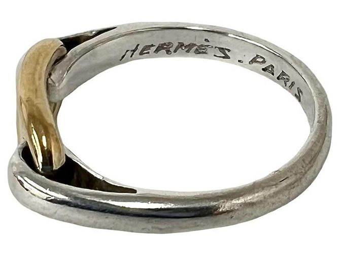 Ring Hermès Anello combinazione HERMES Vintage Chaine d'Ancre Argento D'oro - vista 3