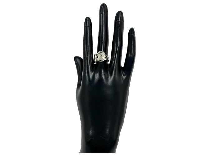 Hermès Hermes Vintage Boucles Sellier Silberbandring - Ansicht 2
