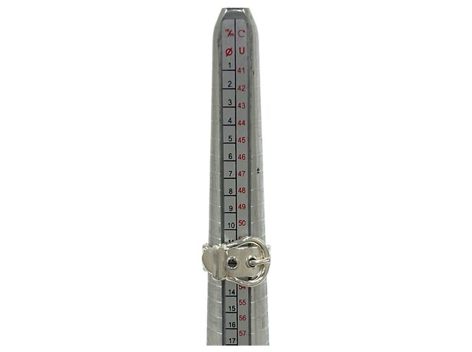 Hermès Hermes Vintage Boucles Sellier Silberbandring - Ansicht 7