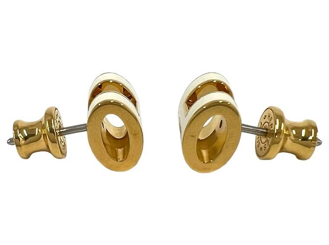 Hermès HERMES Mini Pop H Stud Earrings Golden Cream - view 5