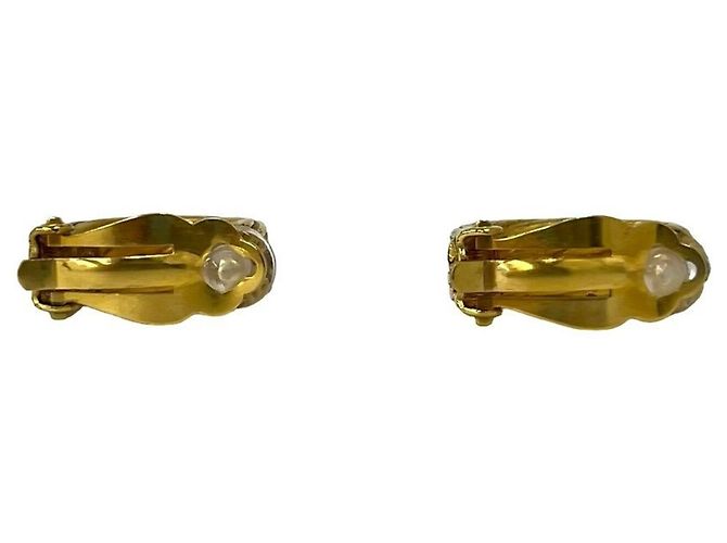 Timeless Chanel Vintage Ohrringe mit Coco Mark Motiv Golden - Ansicht 6