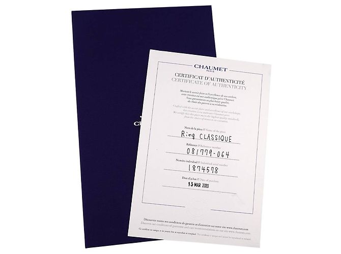 Anello Fascia Eternelles in Platino Chaumet - vista 8