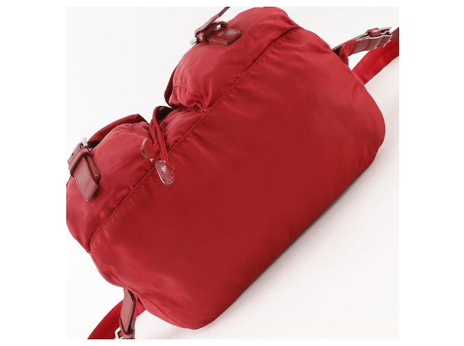 Zaino Prada in nylon rosso - vista 11