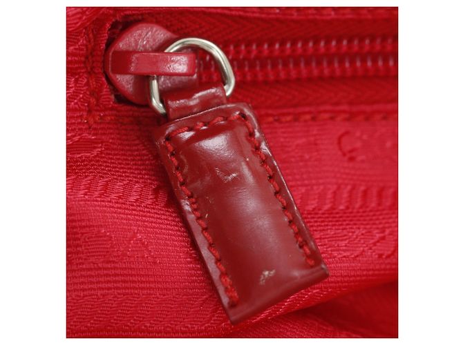 Zaino Prada in nylon rosso - vista 13