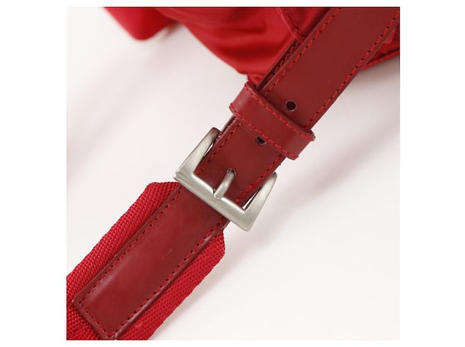 Zaino Prada in nylon rosso - vista 15