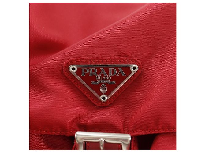 Zaino Prada in nylon rosso - vista 18