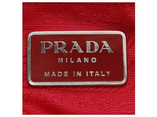 Zaino Prada in nylon rosso - vista 19