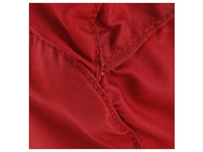 Zaino Prada in nylon rosso - vista 4