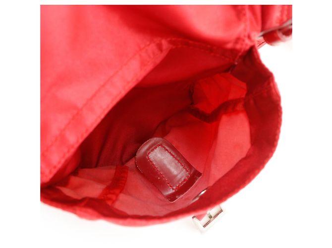 Zaino Prada in nylon rosso - vista 8