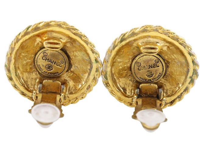 Orecchini a clip Chanel Vintage placcati oro - vista 4