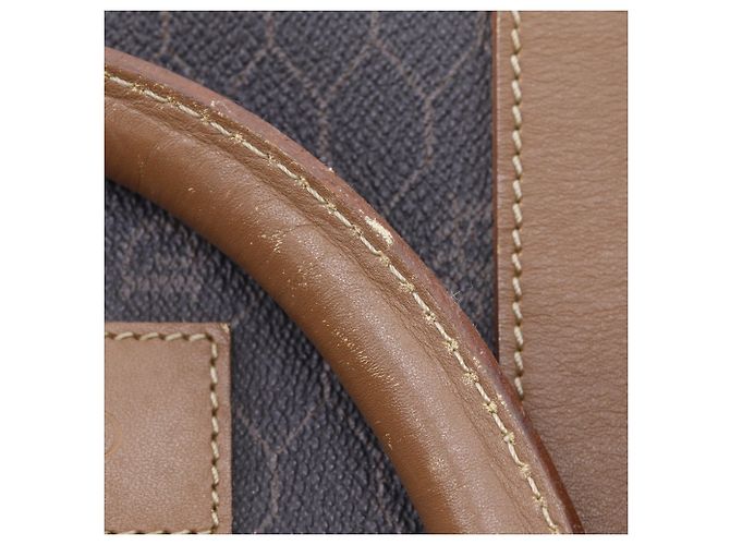 Borsa Boston Christian Dior in PVC marrone - vista 12