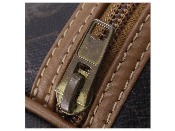 Borsa Boston Christian Dior in PVC marrone - vista 14