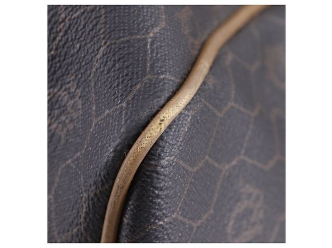 Borsa Boston Christian Dior in PVC marrone - vista 4