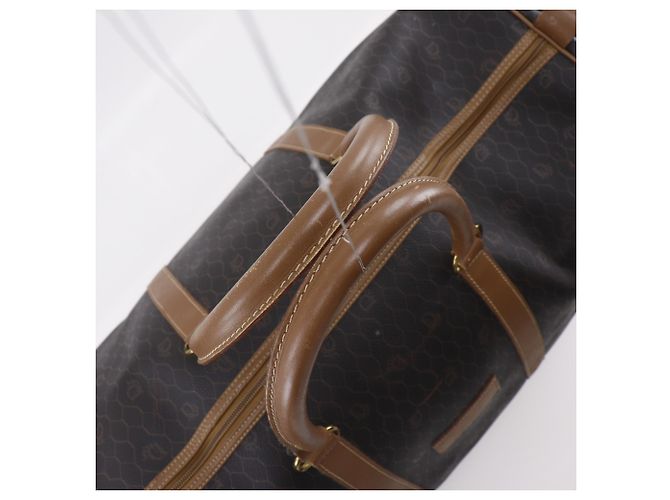 Borsa Boston Christian Dior in PVC marrone - vista 5