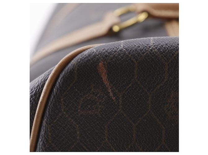 Borsa Boston Christian Dior in PVC marrone - vista 8