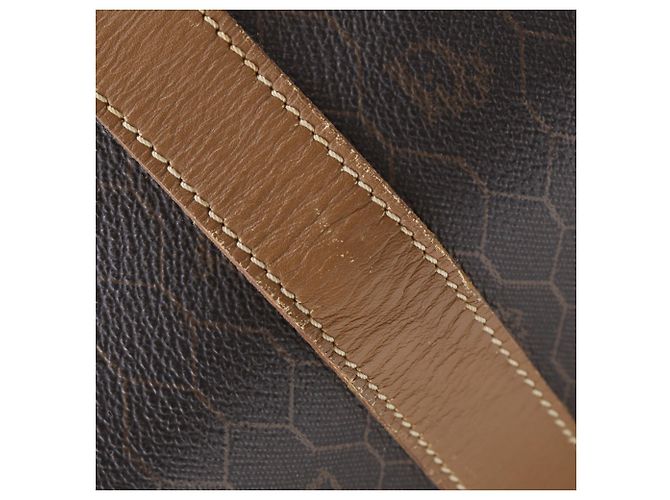 Borsa Boston Christian Dior in PVC marrone - vista 9