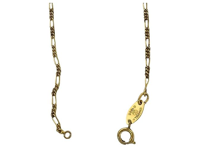 CHANEL Vintage Coco Mark Motiv Halskette Golden - Ansicht 5